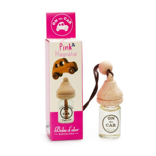 Pink magnolia hengende glasskrukke 8 ml